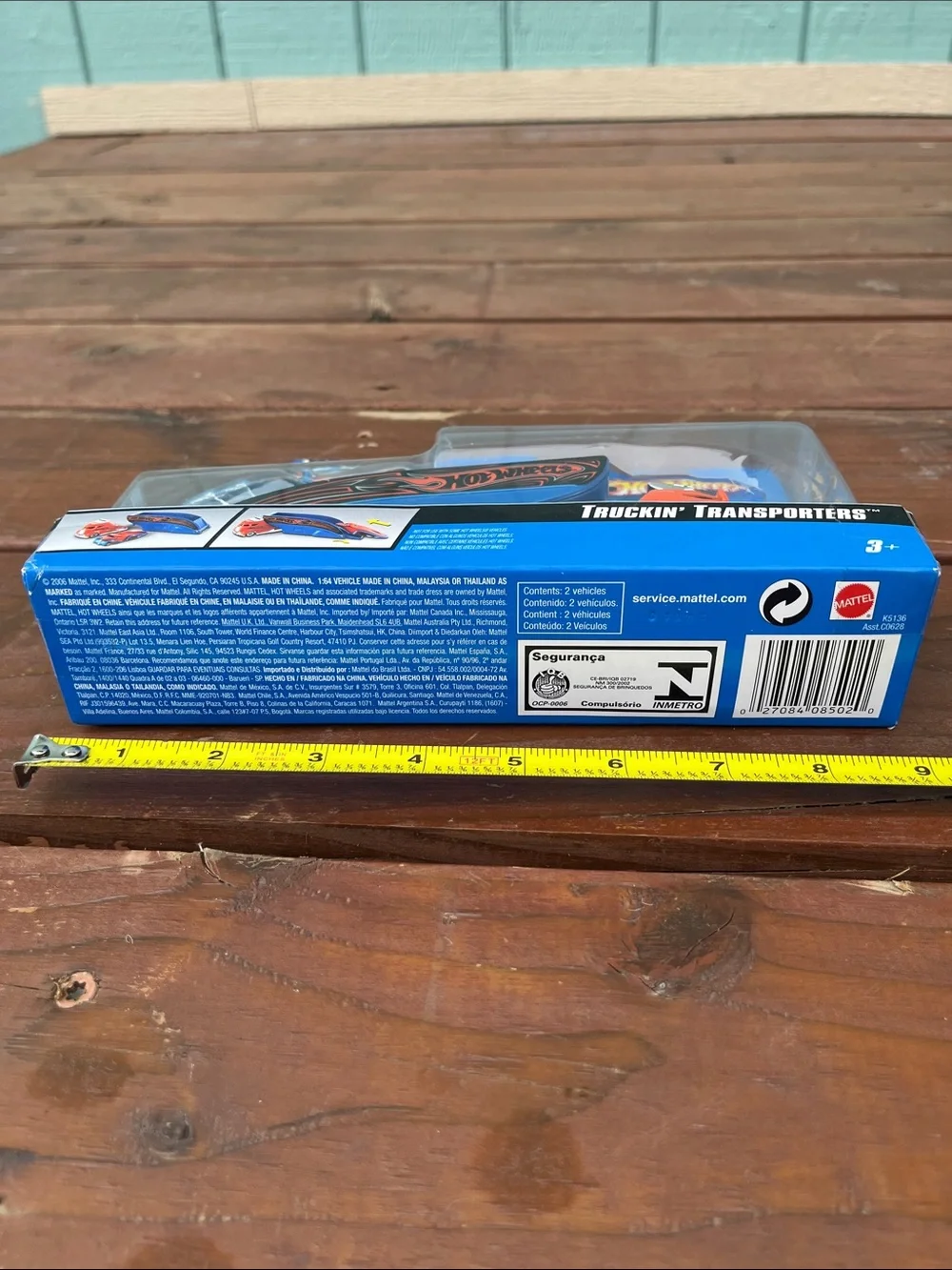 Hot Wheels Truckin' Transporter Playset - Red & Blue